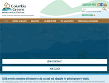 Tablet Screenshot of columbiagreenerealtors.com